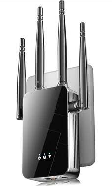 Baetaey‎ 300Mbps Wireless WiFi Range Extender Signal Booster with 4 Antennas and